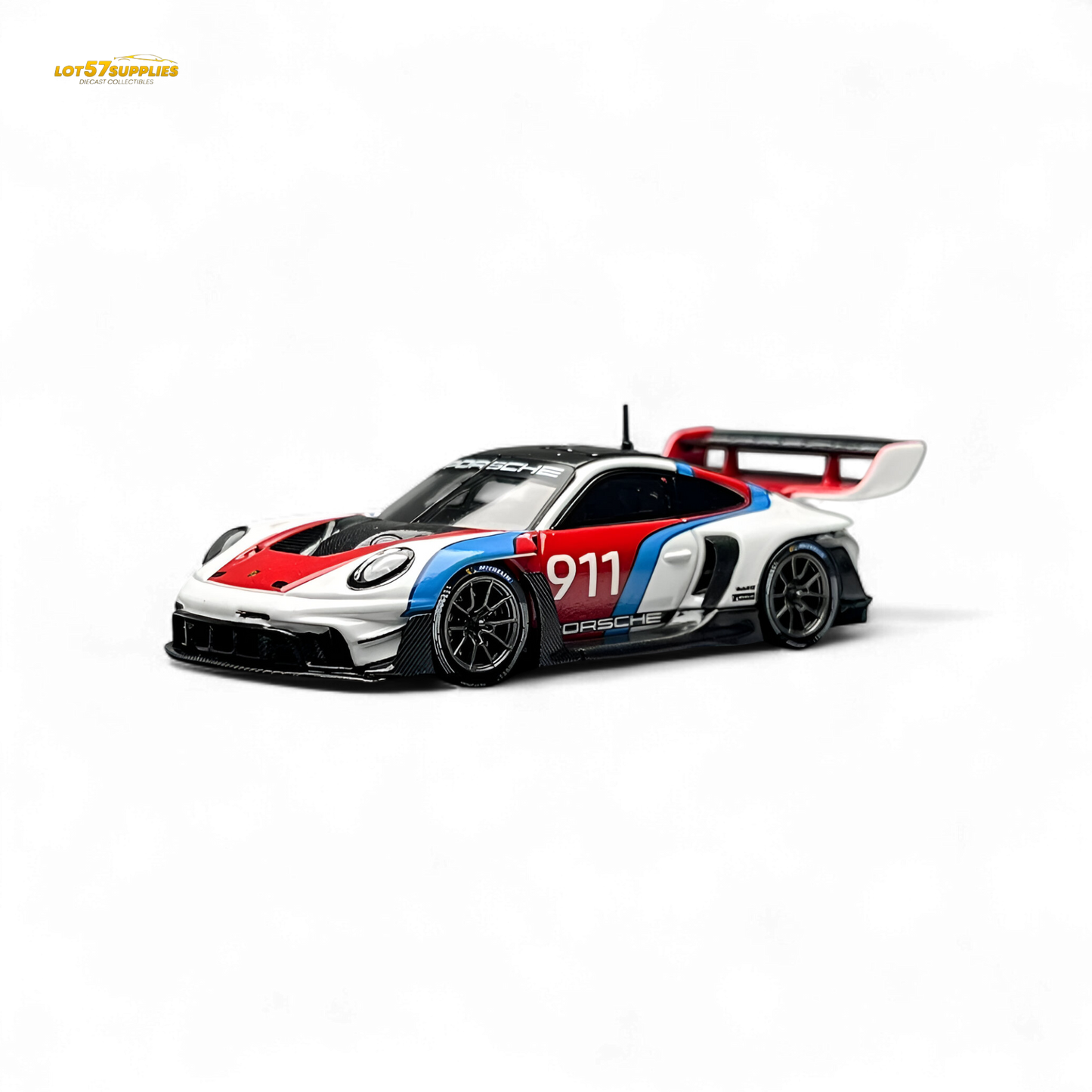 HKM Model Porsche 911 GT3 Rennsport White 1:64 - Evergreen Kings