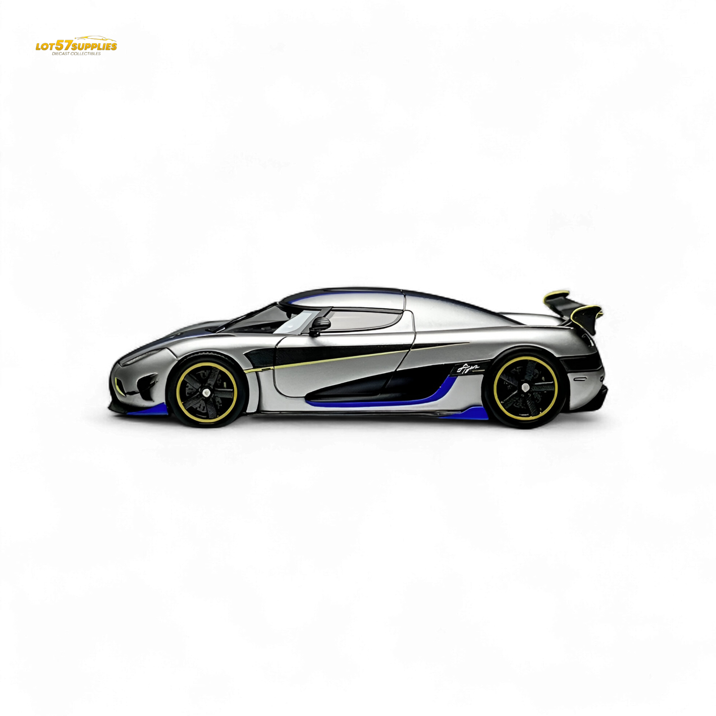 Guo Ji Agera RS Matte Silver Gray 1:64 - Evergreen Kings