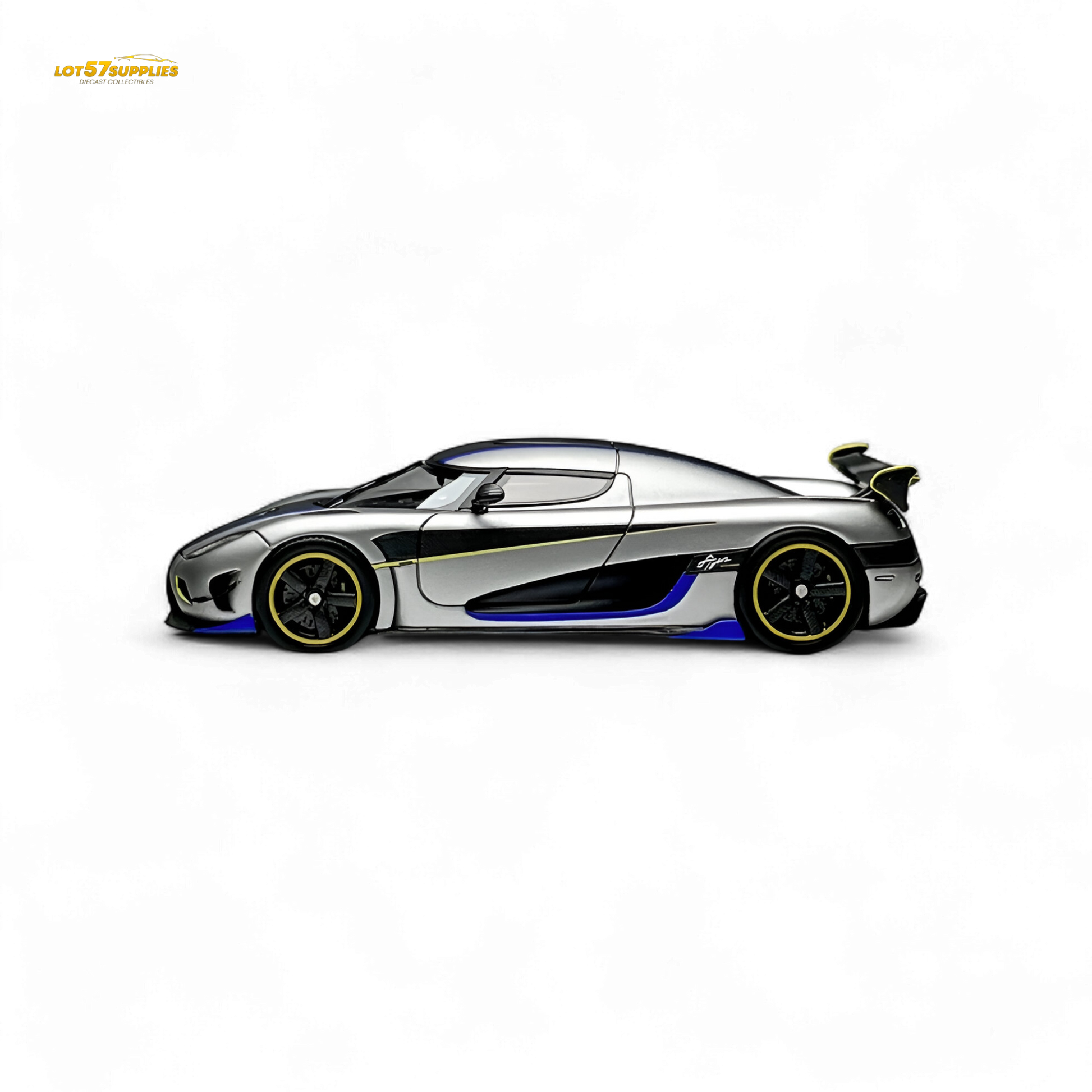 Guo Ji Agera RS Matte Silver Gray 1:64 - Evergreen Kings