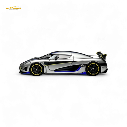 Guo Ji Agera RS Matte Silver Gray 1:64 - Evergreen Kings