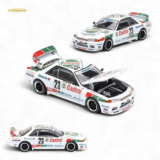 Poprace GT-R R32 Macau Guia Race 1990 Winner White 1:64 - Evergreen Kings