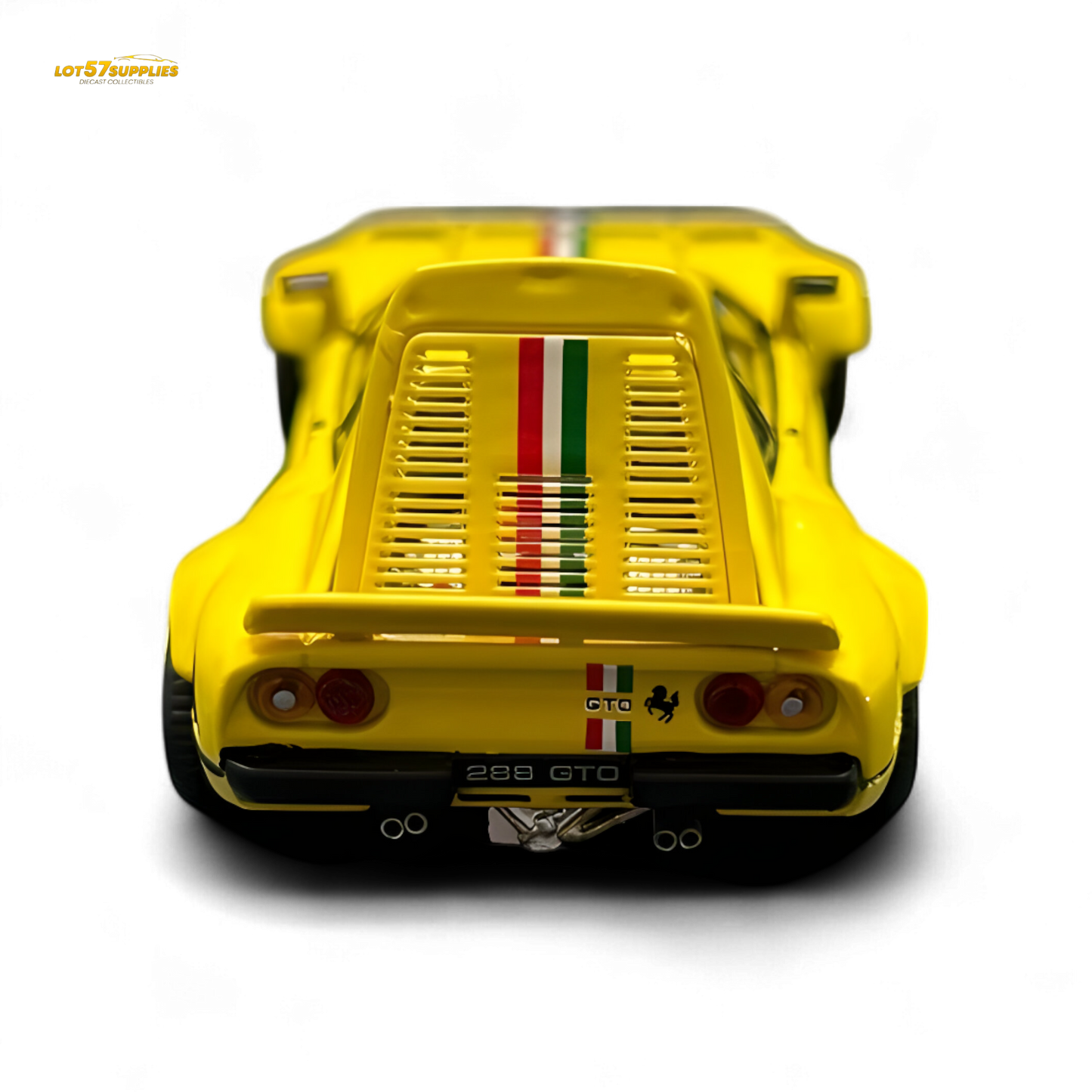 Hone Model 64 288GTO Wide-Body Latte Art Yellow 1:64 - Evergreen Kings