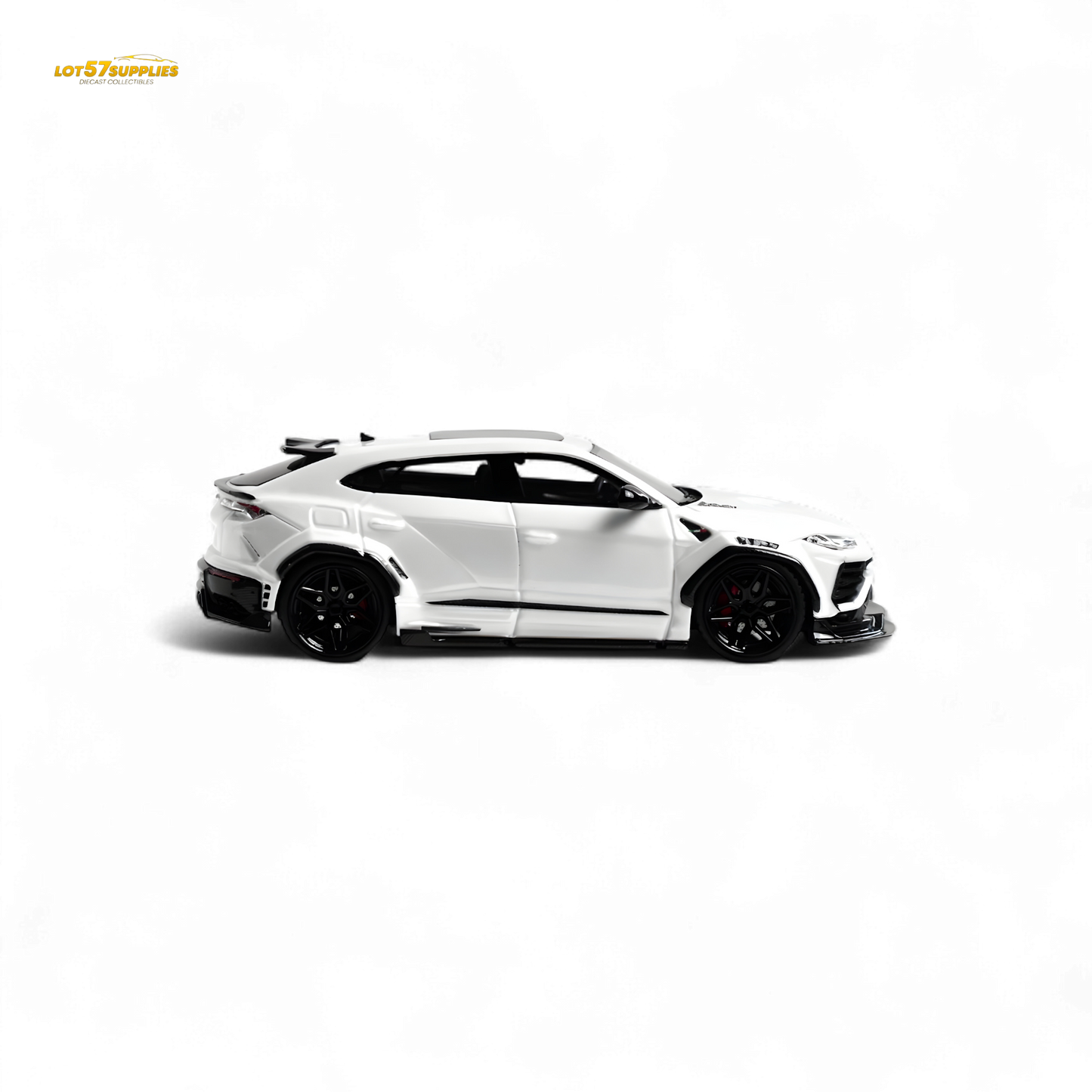 Flame Lamborghini Urus LBWK Bianco Icarus White 1:64 - Evergreen Kings