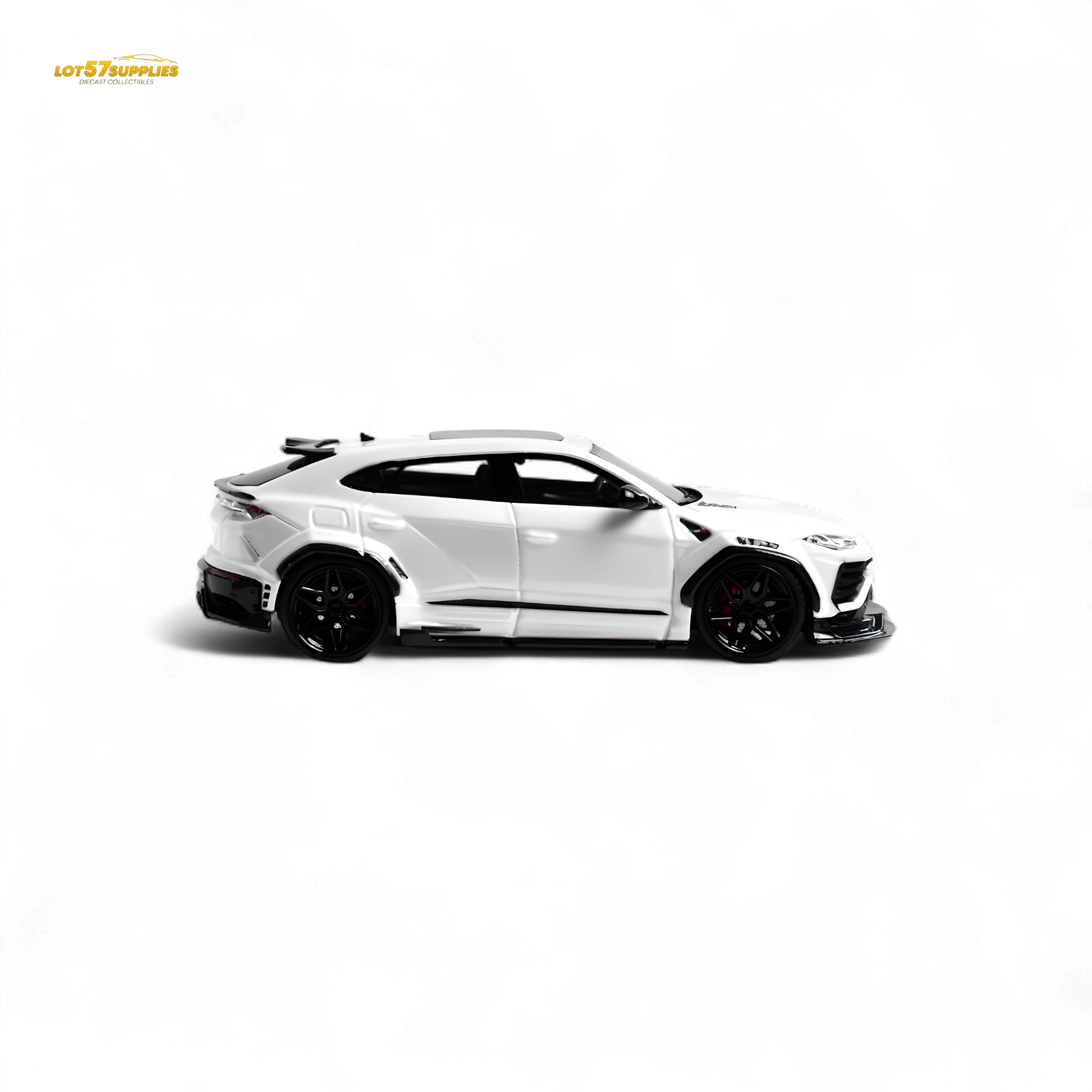 Flame Lamborghini Urus LBWK Bianco Icarus White 1:64 - Evergreen Kings