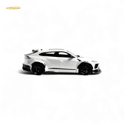 Flame Lamborghini Urus LBWK Bianco Icarus White 1:64 - Evergreen Kings