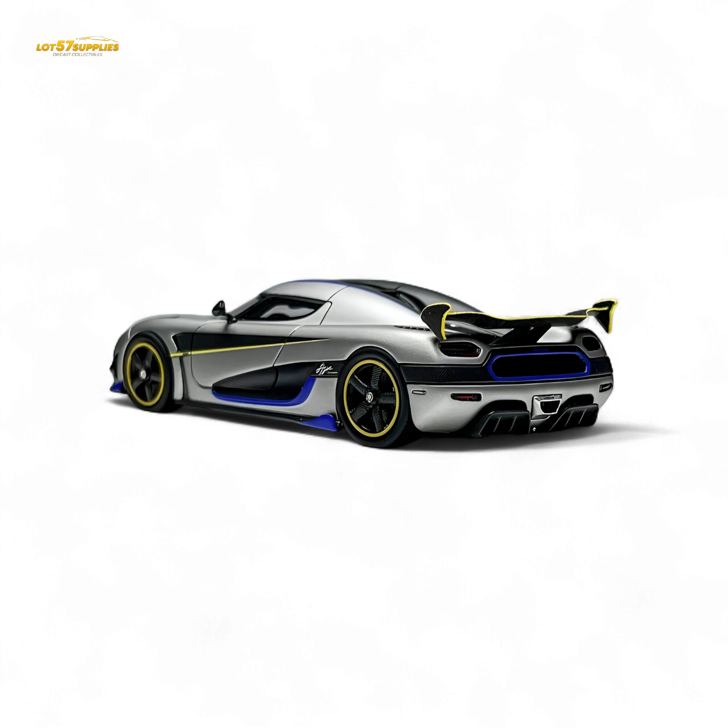 Guo Ji Agera RS Matte Silver Gray 1:64 - Evergreen Kings