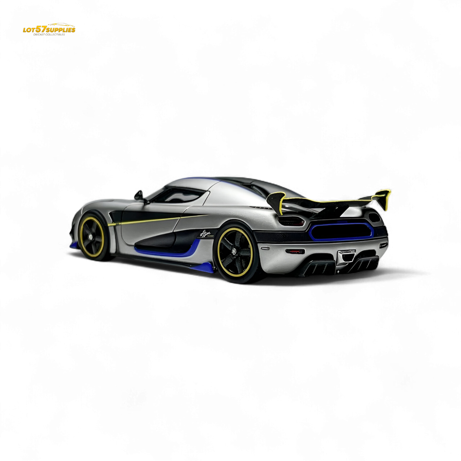 Guo Ji Agera RS Matte Silver Gray 1:64 - Evergreen Kings