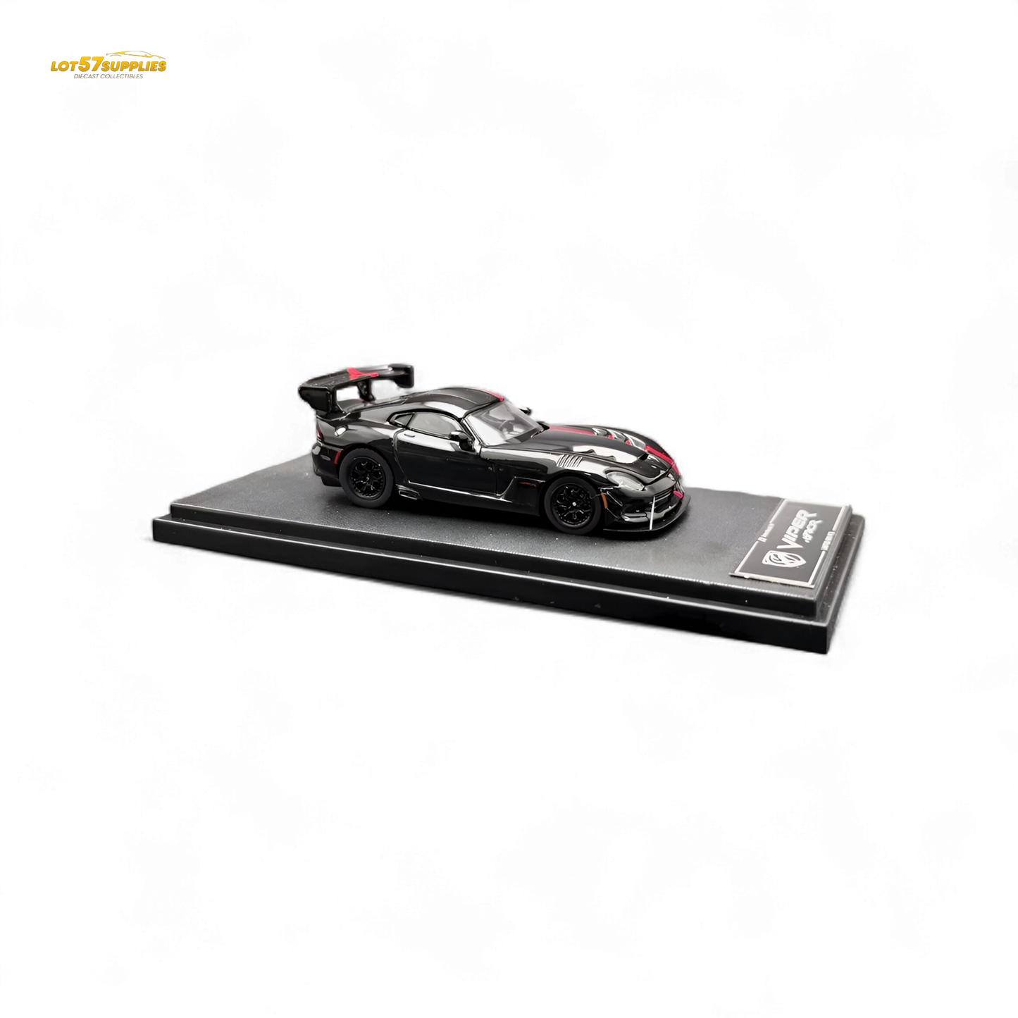 Dodge Viper ACR Venom black diecast model car in 1:64 scale by Lot57Supplies Diecast Shop, detailed miniature vehicle.