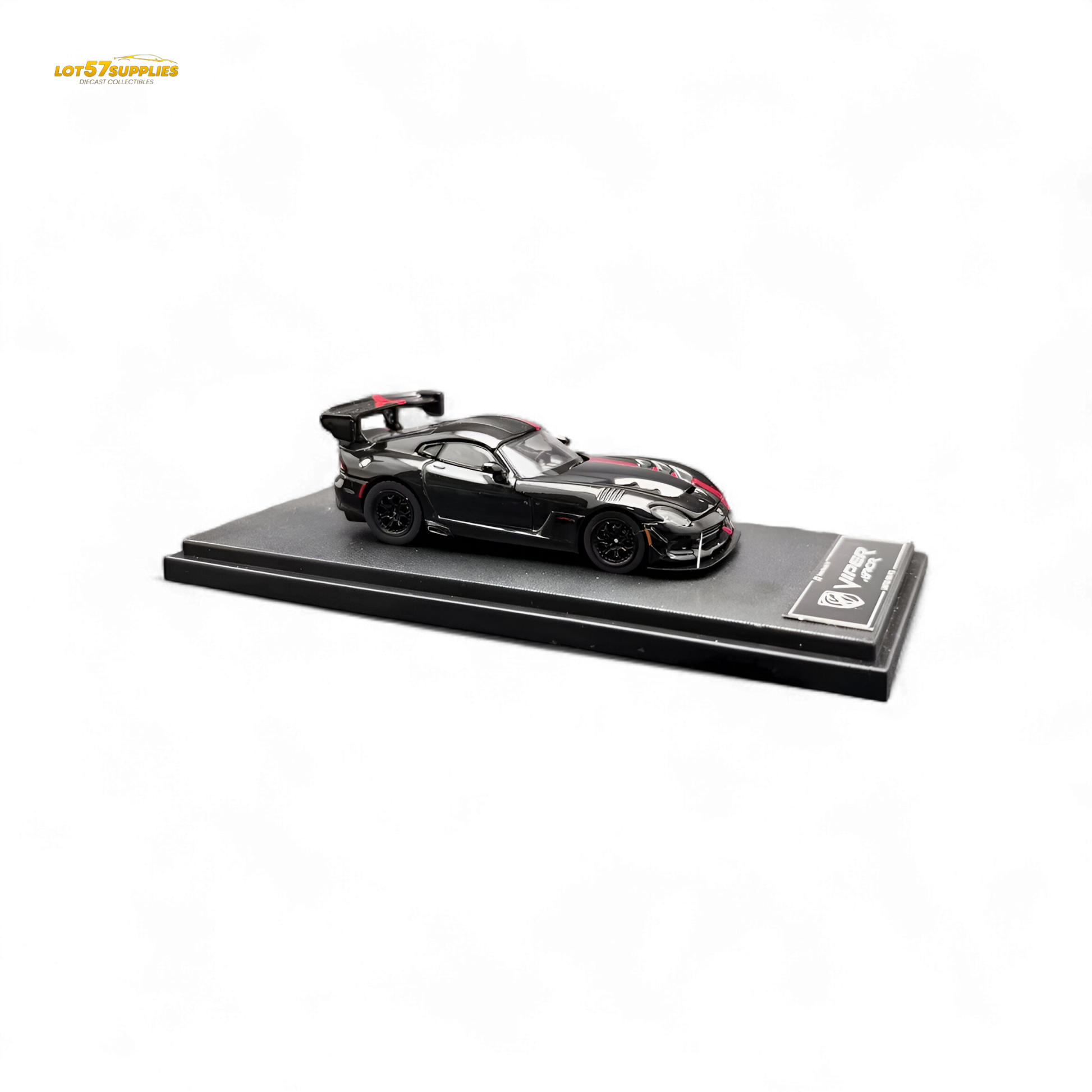 Dodge Viper ACR Venom black diecast model car in 1:64 scale by Lot57Supplies Diecast Shop, detailed miniature vehicle.