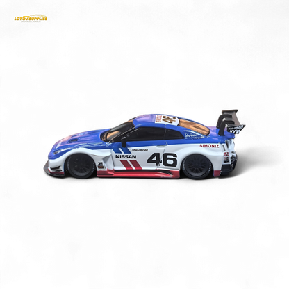MC LB GTR R35 GT - BRE White Blue Top Livery 1:64 - Evergreen Kings