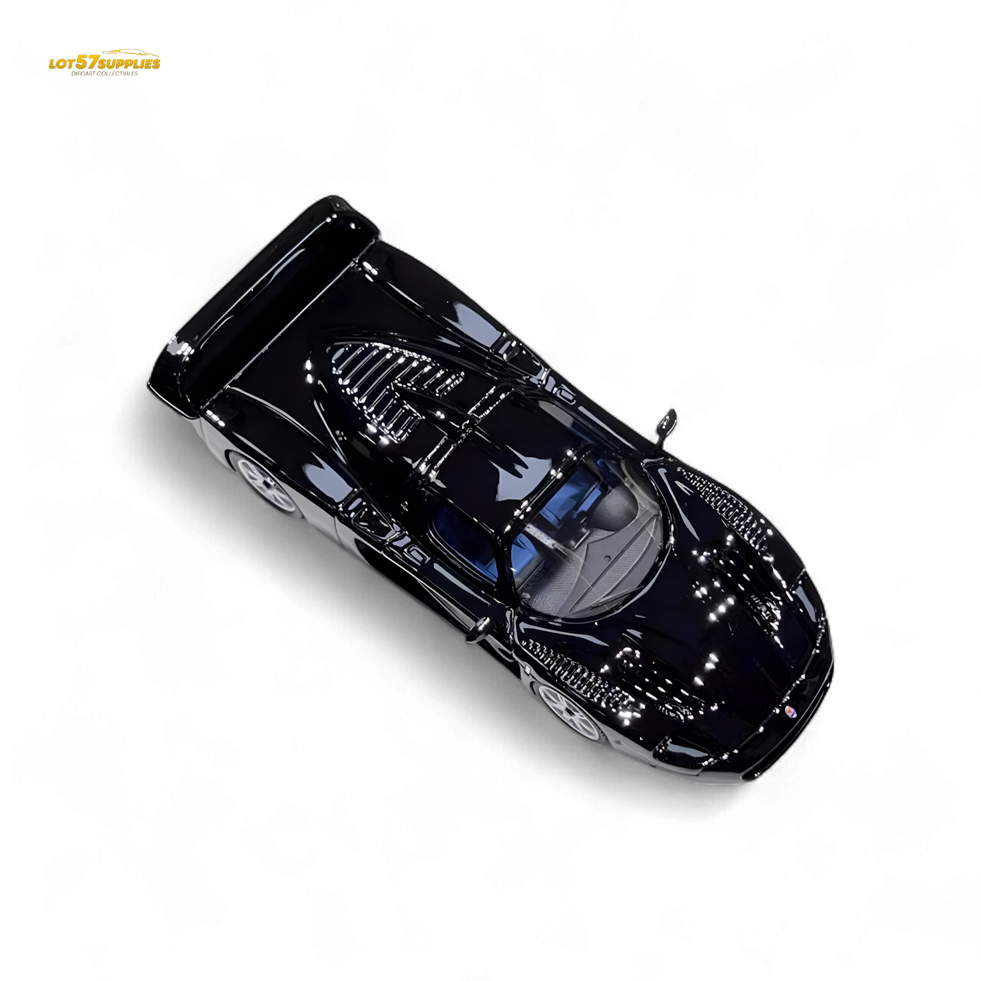 YM Model Maserati MC12 Stradale Corsa Black 1:64 - Evergreen Kings
