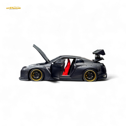 PGM Rocket Bunny R35 Matte Black 1:64 - Evergreen Kings