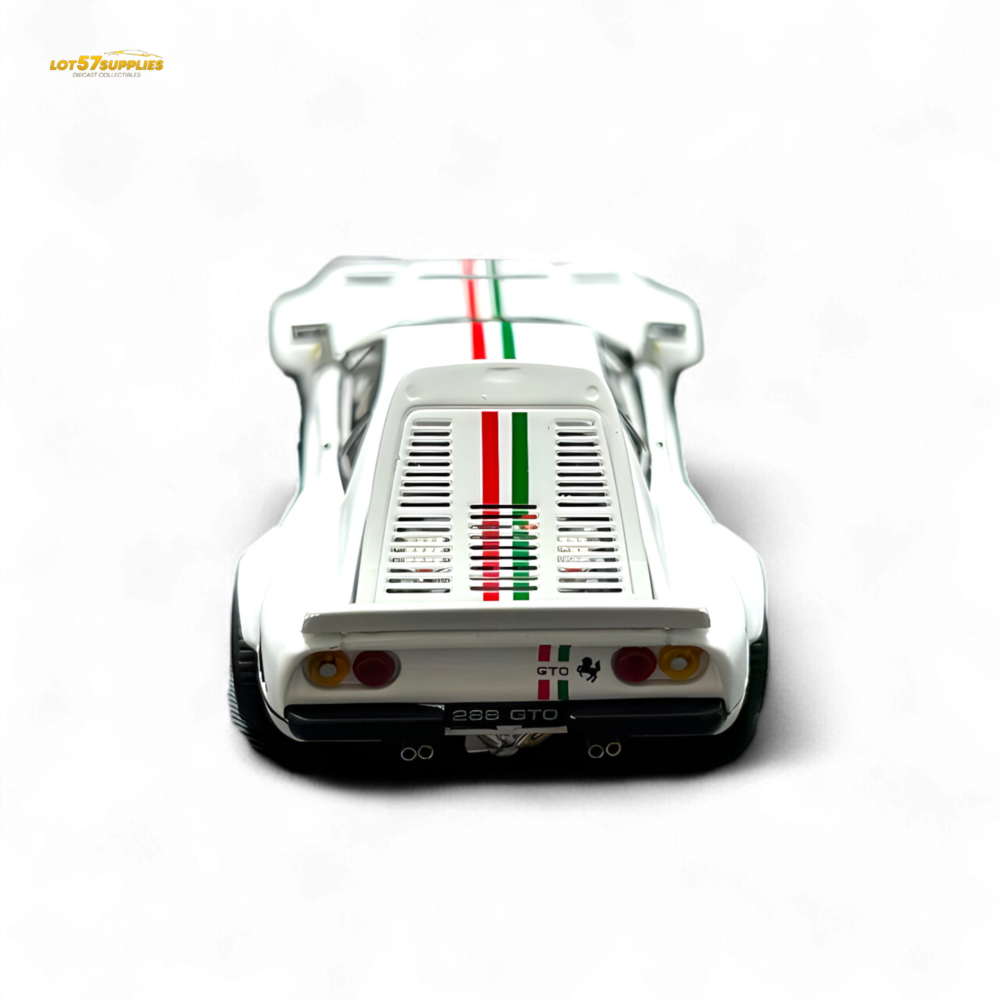 Hone Model 64 288GTO Wide-Body Latte Art White 1:64 - Evergreen Kings