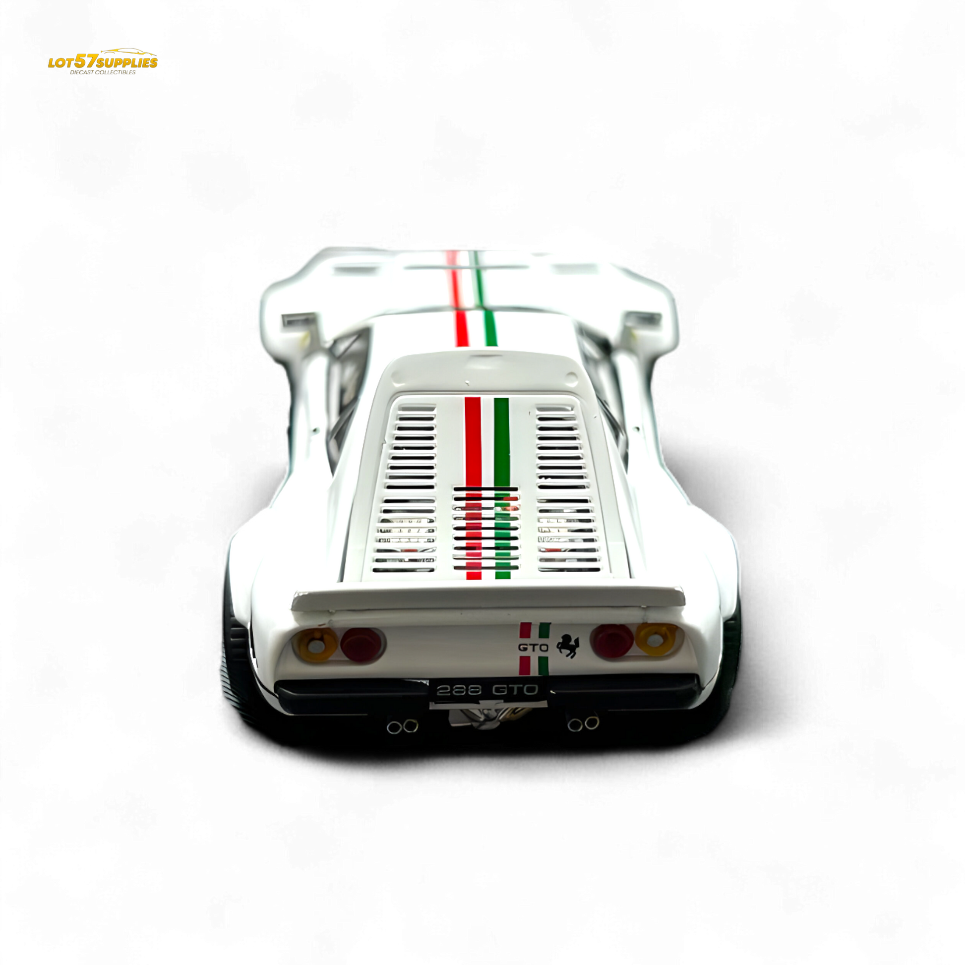 Hone Model 64 288GTO Wide-Body Latte Art White 1:64 - Evergreen Kings