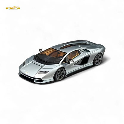 Diecast Lamborghini Countach LPI 800-4 in Azzuro Thetys, 1:64 scale model by Lot57Supplies Diecast Shop.