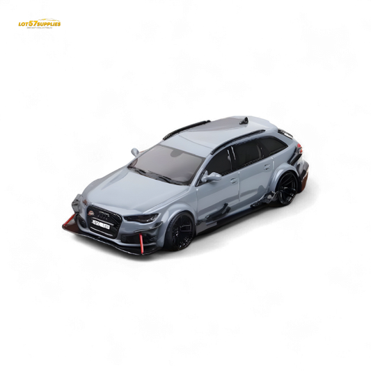 Qidian Model Audi RS6 Avant C7 Cement Grey 1:64 - Evergreen Kings
