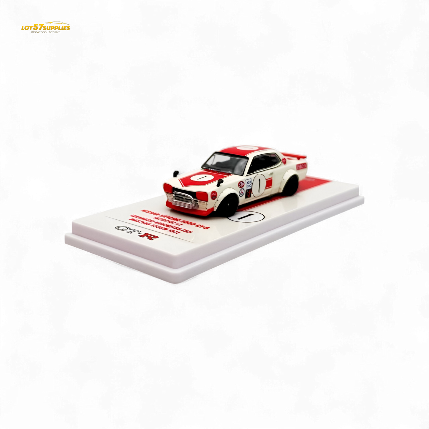 Inno64 Nissan Skyline 2000 GT-R KPGC10 #1 Takahashi Kunimitsu Fuji Masters 1971 1:64 - Evergreen Kings