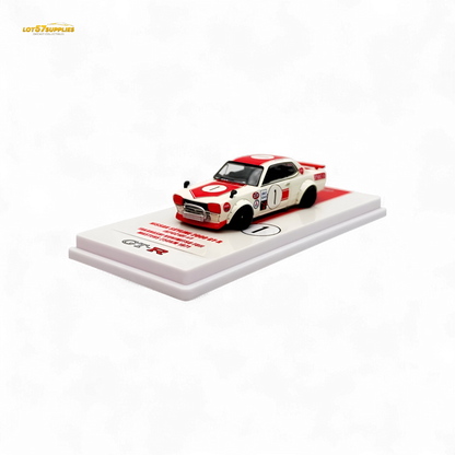 Inno64 Nissan Skyline 2000 GT-R KPGC10 #1 Takahashi Kunimitsu Fuji Masters 1971 1:64 - Evergreen Kings