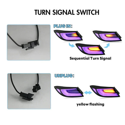 NTXGlow RGB LED tail lights for 2021–2025 Toyota GR86 and Subaru BRZ