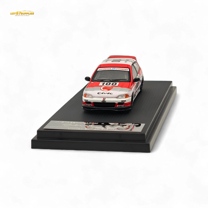 Honda Civic EG6 diecast model by Lot57Supplies, featuring detailed Street Weapon Idemitsu Street Edition design in 1:64 scale.