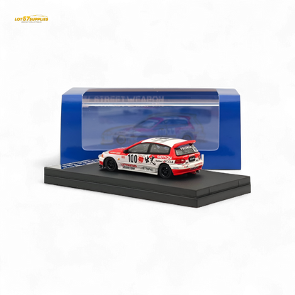 Honda Civic EG6 diecast model in Idemitsu Street Edition, 1:64 scale, featuring detailed street-inspired design from Lot57Supplies Diecast Shop
