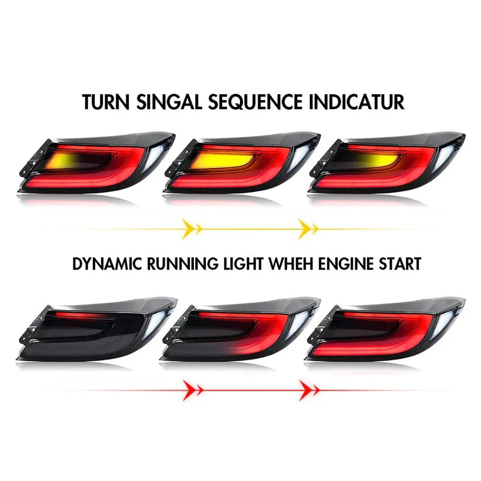 NTXGlow Invoke Concepts smoked LED tail lights for Subaru BRZ and Toyota GR86 ZD8 ZN8
