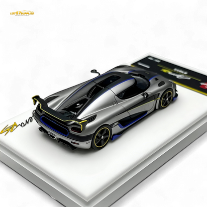 Guo Ji Agera RS Matte Silver Gray 1:64 - Evergreen Kings