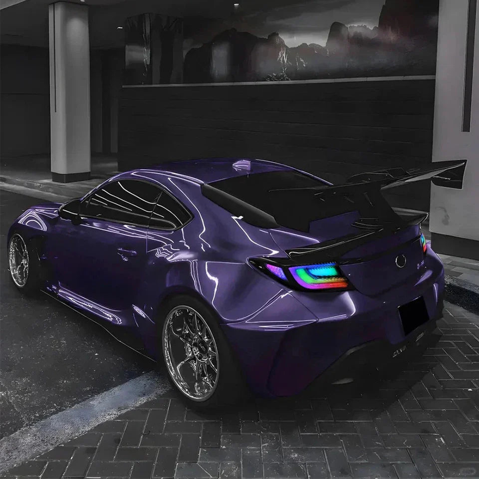 NTXGlow RGB LED tail lights for 2021–2025 Toyota GR86 and Subaru BRZ, rear view