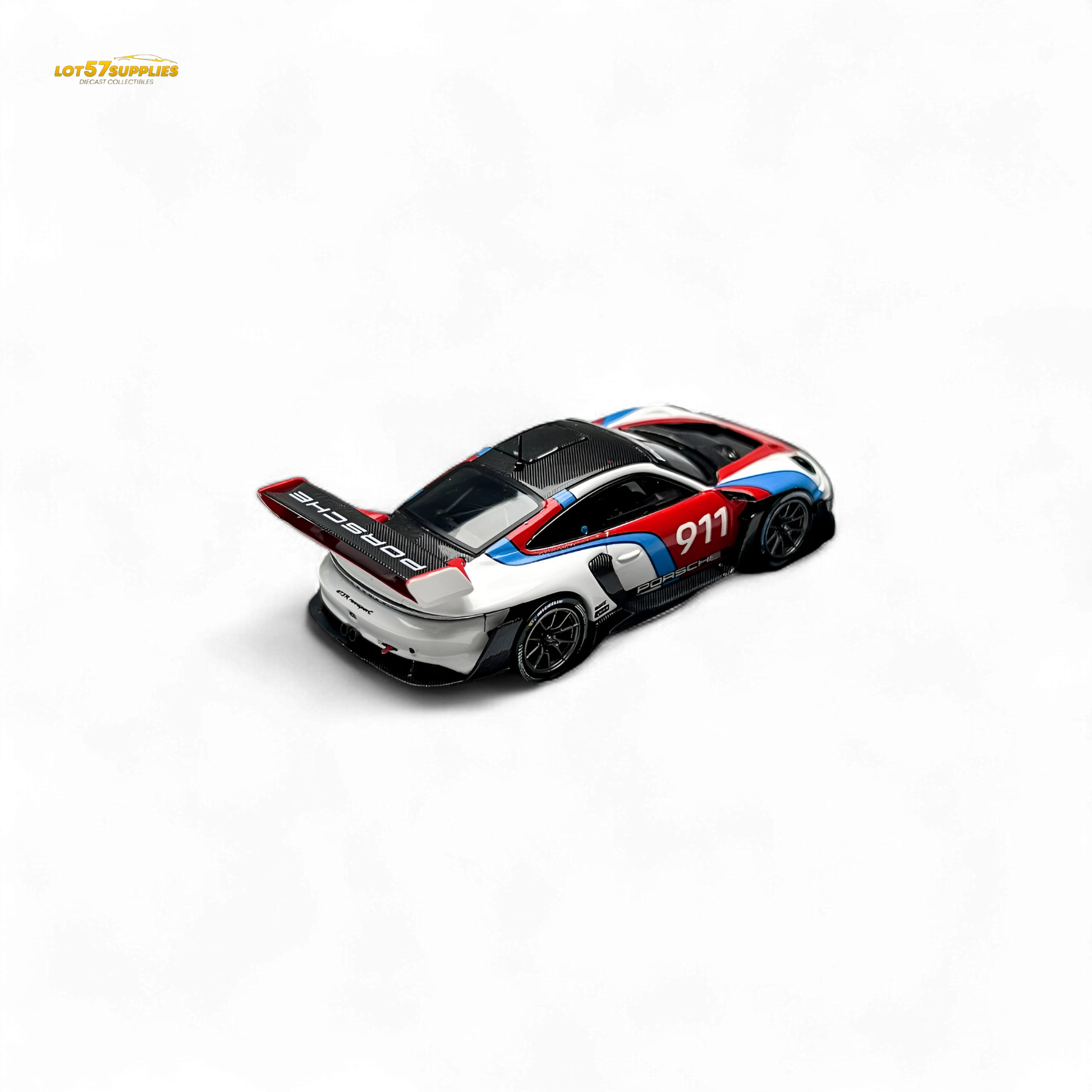 HKM Model Porsche 911 GT3 Rennsport White 1:64 - Evergreen Kings