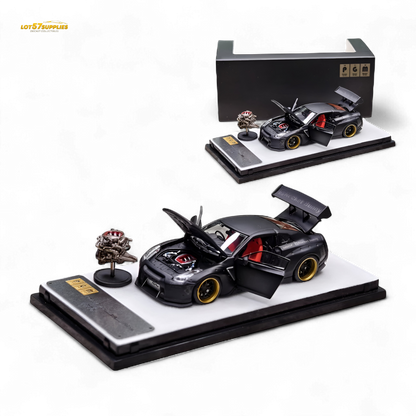 PGM Rocket Bunny R35 Matte Black 1:64 - Evergreen Kings