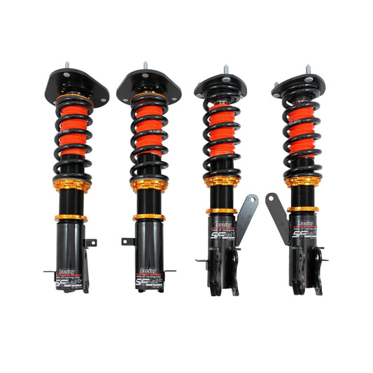 SF Racing Track Coilovers for 1992-1995 Honda Civic EG/EH/EJ1/EJ2, performance suspension upgrade, adjustable coilover system.