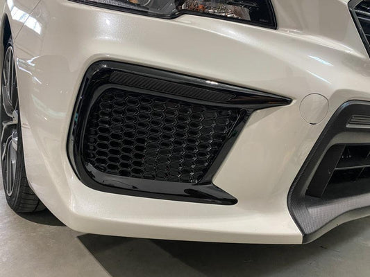 Special Edition Dark Smoke Carbon Fiber JDM DRL Bezel Overlays - 2018-2021 WRX / STI - Evergreen Kings