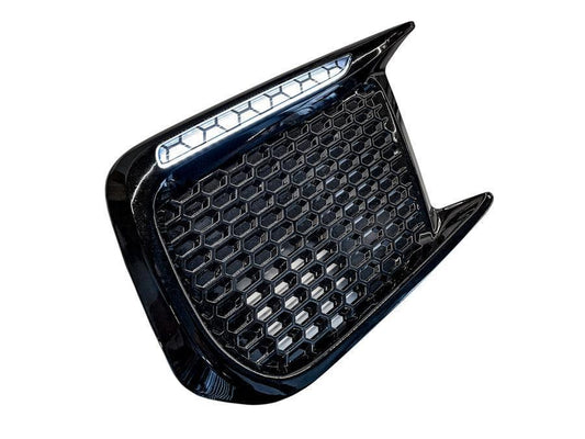 Special Edition Dark Smoke Honeycomb (Hex) JDM DRL Bezel Overlays - 2018-2021 WRX / STI - Evergreen Kings