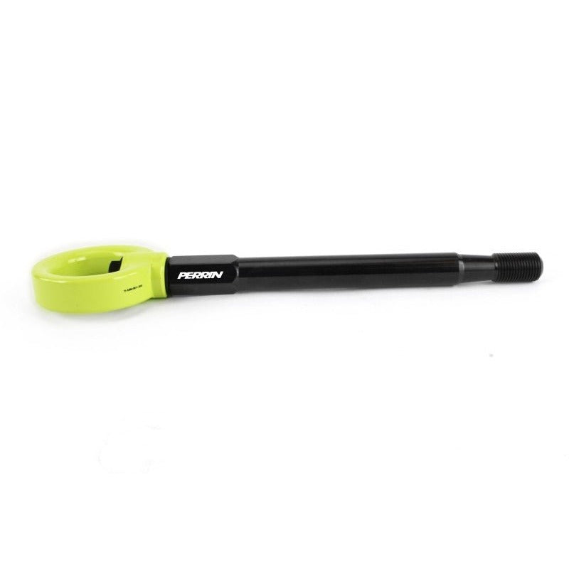 JDMuscle PERRIN neon yellow front tow hook for 2008–2014 Subaru WRX/STI