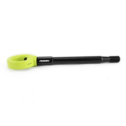 JDMuscle PERRIN neon yellow front tow hook for 2008–2014 Subaru WRX/STI
