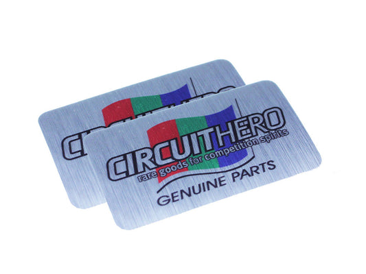 Circuit Hero Genuine Brushed Metallic Decal for Circuit Hero Decals collection, featuring a sleek metallic design.