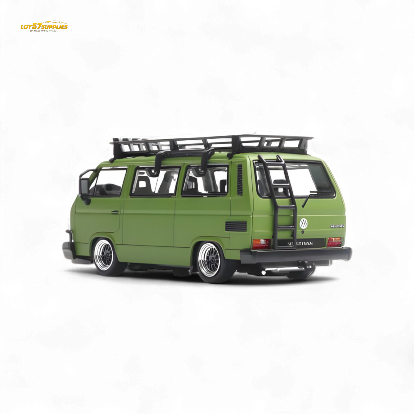 Mortal VW T3 Lowrider Military Green 1:64 - Evergreen Kings