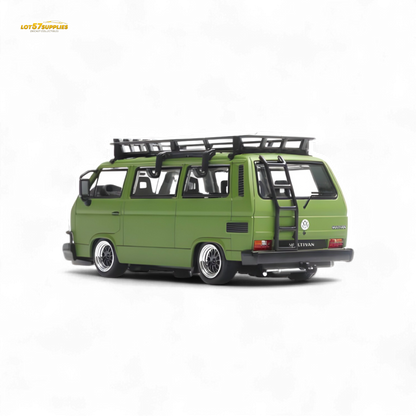 Mortal VW T3 Lowrider Military Green 1:64 - Evergreen Kings
