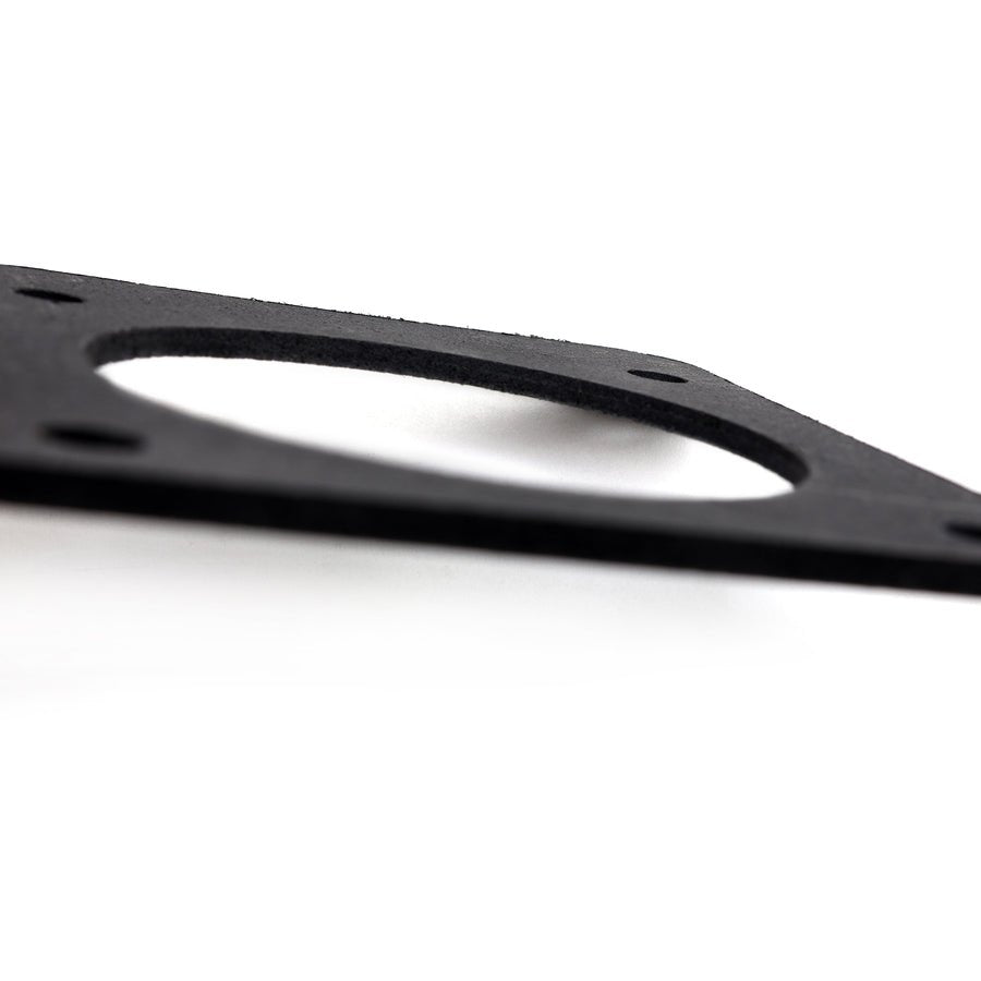 BLOX Racing thermal throttle body gasket for 2006-2007 WRX and 2004-2021 STi, shows the gasket with a black rubber seal.