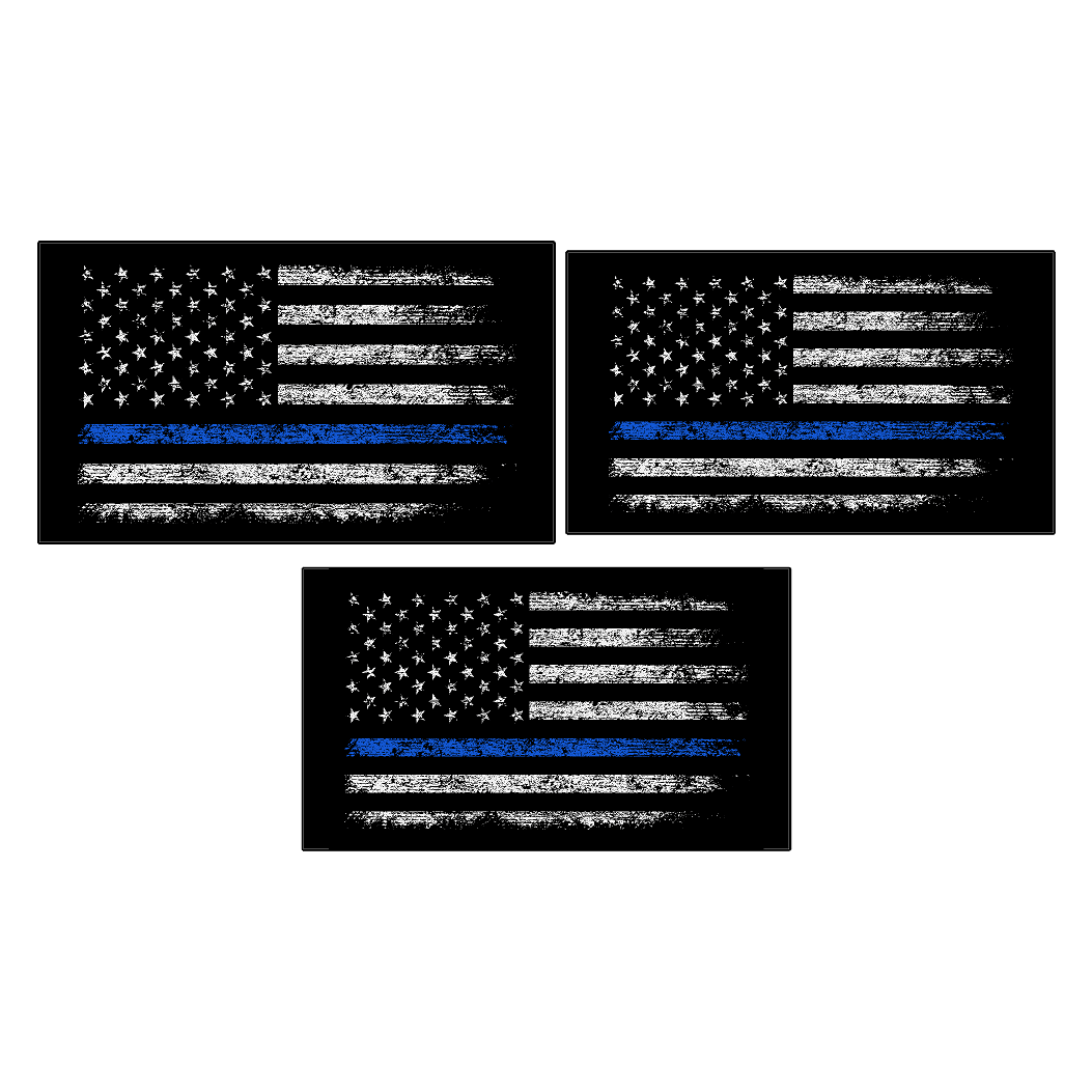 Vinyl sun visor airbag label overlay featuring distressed American flag design for 2024+ Toyota Tacoma interior.