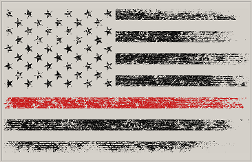 Vinyl sun visor airbag label overlay featuring distressed American flag design for 2016-2023 Toyota Tacoma interior by StickerFab