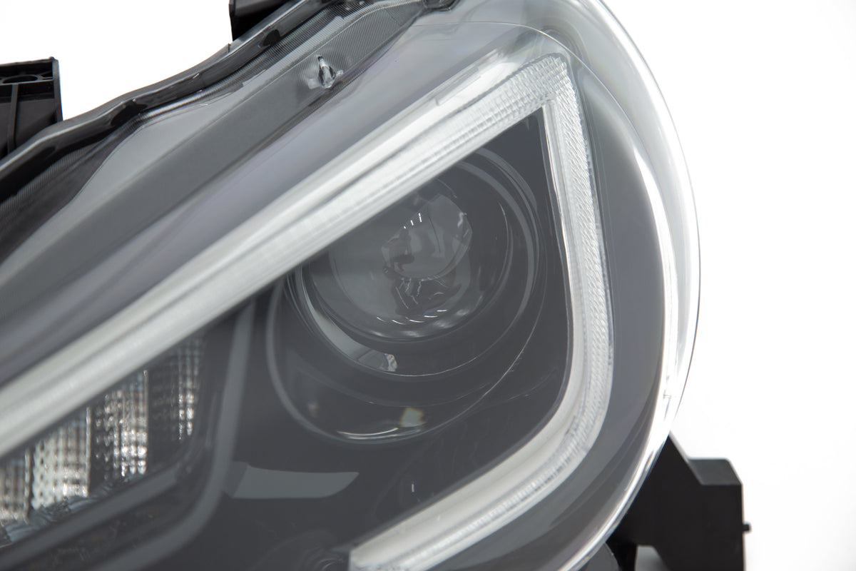 OLM sequential style headlights with 6000K HID for FT86 and BRZ models