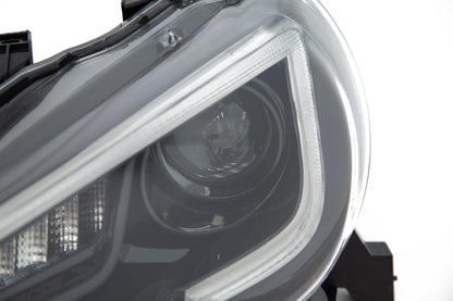 OLM sequential style headlights with 6000K HID for FT86 and BRZ models