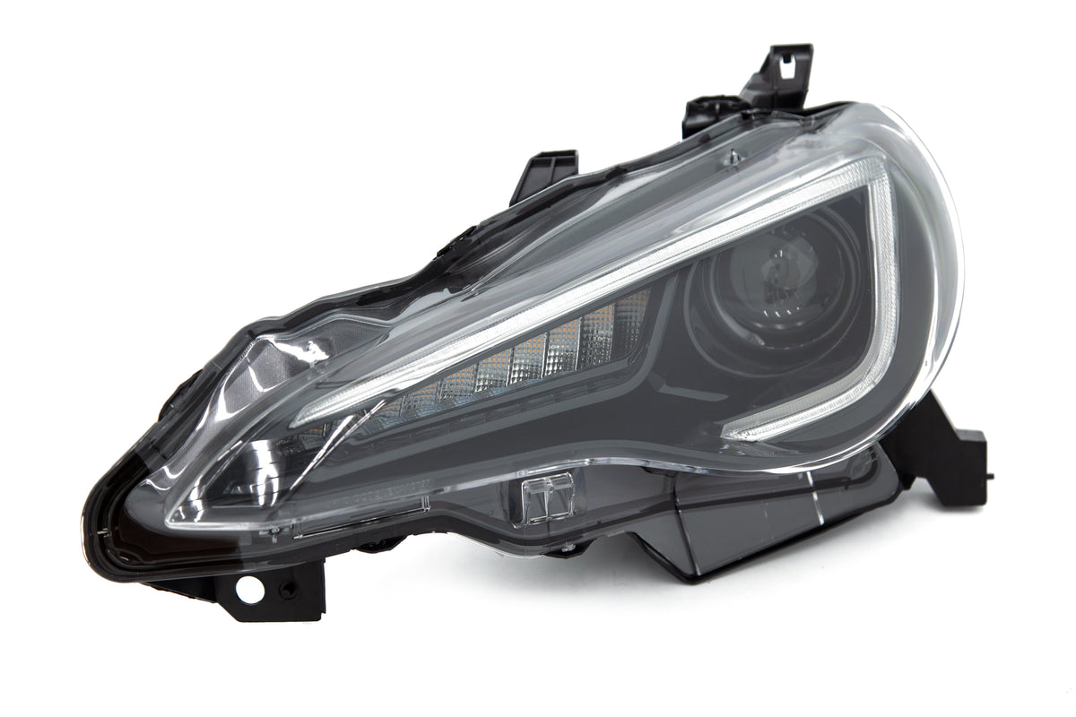 OLM sequential style headlights with 6000K HID for FT86 and BRZ vehicles