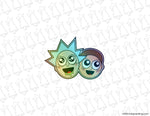 Anime Rick & Morty Holographic Sticker - Evergreen Kings - Sticker