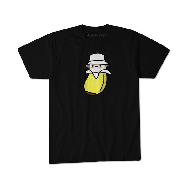 Bucket Hat Banana T Shirt - Black - Evergreen Kings - T-Shirt
