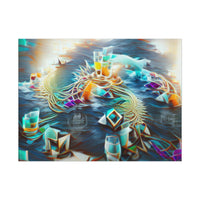 Drink The Sea Art Print - 0xLuckless v1.5 - Evergreen Kings - Poster