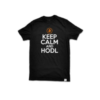Keep Calm and HODL - Bitcoin T Shirt - Evergreen Kings - Shirts