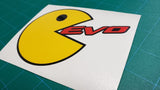 Pac Man Eating Evo Decal - Evergreen Kings - Vehicle Decals