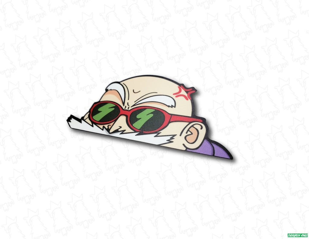 Peeking Master Roshi Sticker | Evergreen Kings